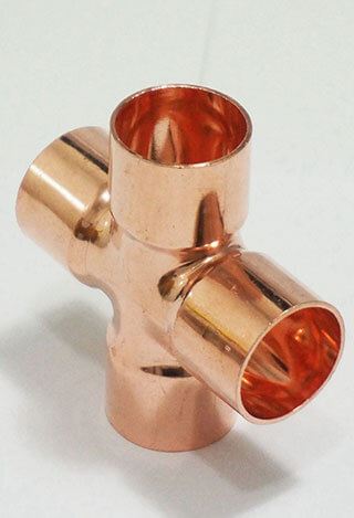 Cupro Nickel 90 / 10 Butt weld Cross Cupro Nickel 90 / 10 Butt weld Cross